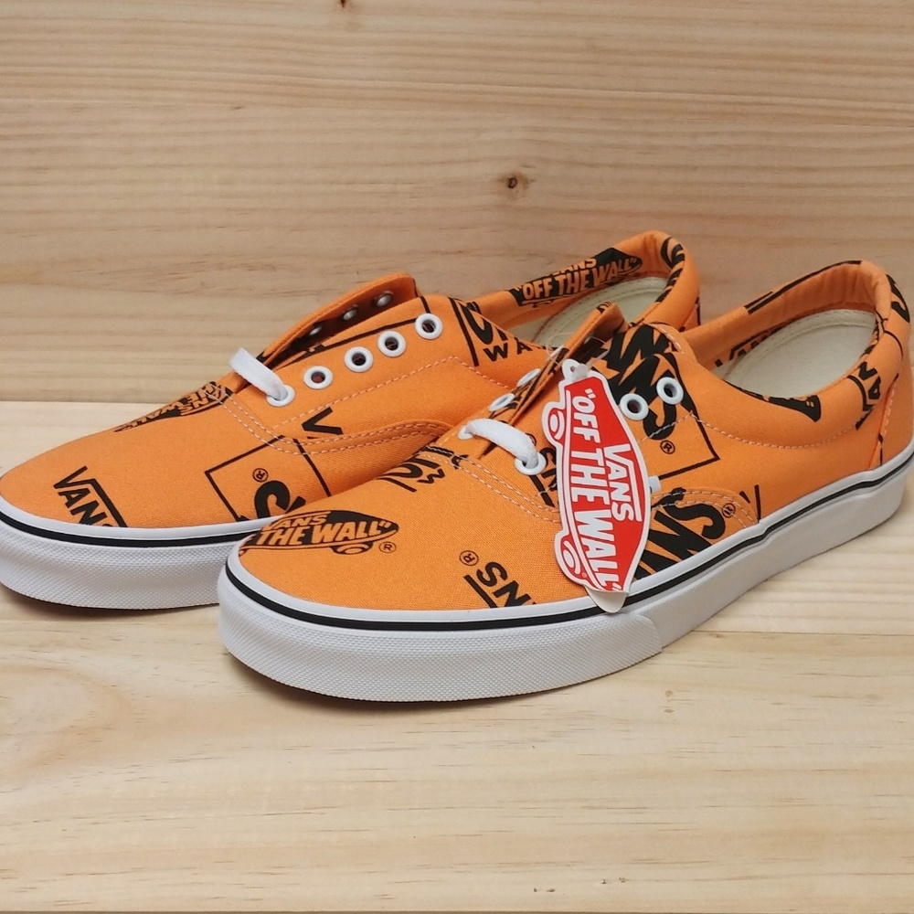 NEW Vans Era Tangerine/Black
